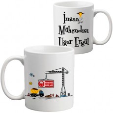 İnşaat Mühendisine Hediye Kupa Bardak