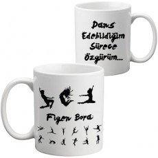 Dansçıya Hediye Özel Tasarım Kupa Bardak