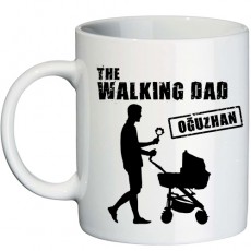 Babalar Günü Hediyesi İsimli Walking Dad Kupa Bardak