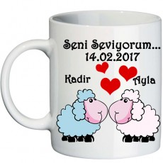 Kuzucuklu Seni Seviyorum Kupa Bardak