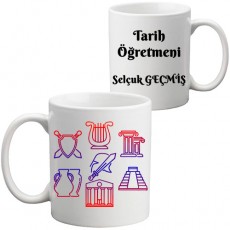 Tarih Öğretmenine Öğretmenler Günü Hediyesi Kupa Bardak