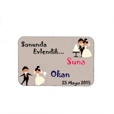 Düğünümüz Var Nikah Şekeri Magnet