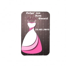 Pembe Gelinlik Kına Gecesi Magnet