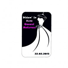 Fiyonklu Gelinlik Kına Gecesi Magnet