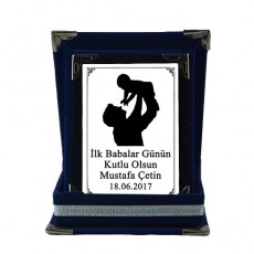 İlk Babalar Günü Hediyesi Plaket (9x12cm)