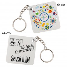 Fen Bilgisi Öğretmenine - Fen ve Teknoloji Öğretmenine Hediye Anahtarlık