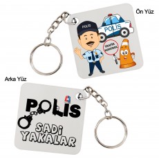 Polise Hediye İsimli Anahtarlık
