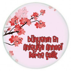 Anneler Günü Hediyesi - Mesajlı Bardak Altlığı