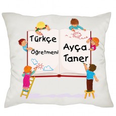 Türkçe Öğretmenine Hediye Yastık 