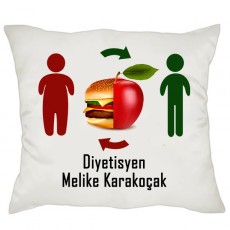 Diyetisyene Hediye İsimli Yastık
