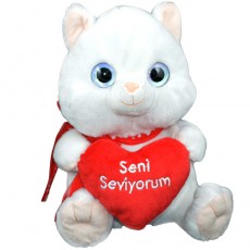 Sevgiliye Hediye - Peluş Oyuncak Kedi (25cm)