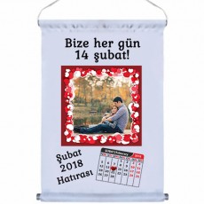 14 Şubat Sevgililer Günü Hediyesi - Fotoğraflı Takvim